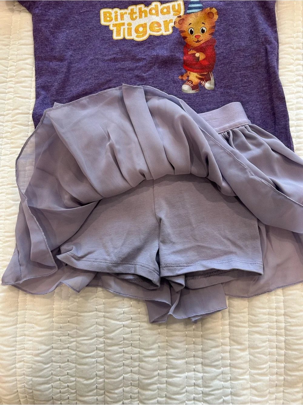 Carter’s Ballet Style Skort & Daniel Tiger Birthday Tee Size 3T
